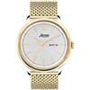 Lorenz Orologio Uomo LORENZ 030025AA-MI Day Date Silver Maglia Milano Gold