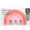 SUAVINEX EXCLUSIVAS RIMAR SL Anello Dentizione Step 1 +0Mesi Arcobaleno Rosa Suavinex