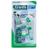 Gum travel kit viaggio 1 spazzolino pieghevole gum travel + 1 dentifricio viaggio 12 ml + 1 rocchetto filo interdentale 10mt + 2 scovolini gomma gum soft picks - GUM - 902311606