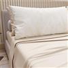 PETTI Artigiani Italiani - Lenzuola in Cotone con Federe in Stampa Digitale, Per Letto Singolo, Completo Lenzuolo Sopra e Sotto con Angoli, Panna, 100% Made in Italy