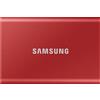 Samsung SSD esterno Samsung Portable T7 2 TB Rosso [MU-PC2T0R/WW]