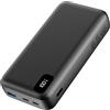 A ADDTOP Power Bank 20000mAh PD 65W Caricabatterie Portatile, PD3.0 QC4.0 Ricarica Rapida USB C con 3 Uscite Batteria Esterna per Laptop MacBook Dell XPS iPad Tablet Steam Deck iPhone Nero