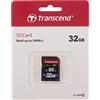 Transcend TS32GSDHC10 Scheda di Memoria SDXC da 32 GB, Classe 10