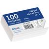 Dohe - Schede lisce in cartone (100 pz.) - Biglietti per scrivere appunti, dimensioni 9,5 x 6,5 cm, 180 g/m², n. 1, materiale per ufficio - colore bianco