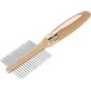 Kerbl MagicBrush Pettine Pettini Sottopelo Cane per Cani FiniGrossolani, 6,5 x 21 cm, Dorato