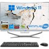 Simpletek All In One I5 6°gen 24" Curvo Win 11 Ram 16gb Ssd 480gb Pc Fisso Editing Gaming_