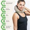 BACKLAXX Cuscino per digitopressione con funzione flip e imbottitura di grano saraceno, cuscino per agopressione, cuscino cervicale contro mal di testa e tensioni al collo, per agopressione, per