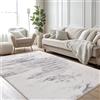 Safunion Tappeto Salotto pelo corto Moderno Tappeti Camera da letto Antiscivolo lavabile Astratto Tappeto Sala Morbido (Colore astratto/Multi, 160 x 200 cm)