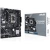 ASUS PRIME H610M-E D4 Scheda Madre mATX, Intel H610, LGA1700, DDR4, PCI 4.0, Realtek 1Gb Ethernet, Realtek 7.1 Surround, 2xM.2, 4xSATA 6GB/s, USB 3.2 Gen 1, Armoury Crate, Nero