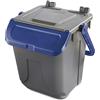 Mobil Plastic Bidone per raccolta differenziata grigio con sportello basculante blu - modello Ecology - 25 litri