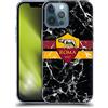 Head Case Designs Licenza Ufficiale AS Roma Marmo Strisce Cresta Custodia Cover in Morbido Gel Compatibile con Apple iPhone 13 PRO Max