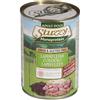 Stuzzy Monoprotein Cibo Umido per Cani, Agnello, in Lattina, 100% Proteine Animali, 0% Proteine Vegetali, Cotto al Vapore, Alimento Completo, 6 x 400 Gr