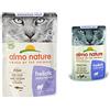 Almo Nature Cibo per gatti sensibili, con pesce, 30 x 70 g & Holistic Digestive Help - Cibo Umido Completo per Gatti Adulti con Pollame. 30 Bustine da 70 G. - 2500 g