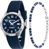 Sector No Limits Orologio Uomo, Tempo, Data, Analogico, Cinturino in Acciaio, Collezione 270 Special Pack con bracciale - R3251578018
