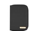 Travelon - Porta-passaporto con cerniera e blocco RFID, nero, 4.5 x 0.75 x 6