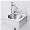 XUNFAKEJI Lavello da Cucina Lavello a Parete Piccolo Lavamani in Acciaio Inossidabile 304 Installazione Facile Lavello per Camper, Lavello Multiuso, per Locali Tecnici Cucine Bar (A-30x27x13.5cm)