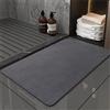 keephen Tappetino da bagno in pietra diatomite Tappetino da bagno in gomma antiscivolo antimuffa ad asciugatura rapida Tappetino da bagno in pietra assorbente ovale diatomacea morbida