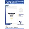 Clairefontaine 7346C - Confezione da 10 buste Bianche imbottite di Pluriball 220x330 mm - 90g/m²