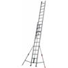Facal Roller R35-2S, 2x11 gradini, 5.90 m - Scala a rotaia con fune in alluminio - Altezza stimata operativa 6.80 m