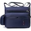 FANDARE Ultraleggero Borse Tracolla Uomo Donna Borsa a Spalla Borsello Borse per 10.5 inch Tablet Borse per scuola Università Viaggio Lavoro Messenger Crossbody Bag Impermeabile Poliestere Blu