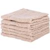 MARGARET PICKENS set da 6 lavette asciugamani bagno 30x30 cm 100% cotone (Corda)