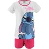 Disney Stitch Pigiami per Ragazze, T-Shirt e Pantaloncini Stitch Design Set 2 Pezzi per Bambina, Regalo per Ragazza, Taglia 8 Anni, Rosa