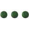 QOKLIYUI 3 Set di La simulazione a bassa manutenzione lascia la palla d'erba Versatile e realistica Durevolezza di lunga durata Plastica Verde ecologico 15 cm, verde 15 cm 3Insieme