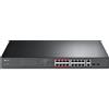 TP-Link Switch di rete TP-Link TL-SL1218MP Non gestito Gigabit Ethernet (10/100/1000) Supporto Power over (PoE) 1U Nero [TL-SL1218MP]