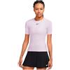 Nike Court Dri Fit Advantage Short Sleeve T-shirt Rosa XS Donna
