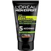 L'Oréal Paris Men Expert Gel Detergente Viso Detox Pure Charcoal, Formula Arricchita con Carbone Vegetale, 100 ml