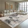 Safunion Tappeto Salotto pelo corto Moderno Tappeti Camera da letto Antiscivolo lavabile Astratto Tappeto Sala Morbido (Marrone astratto/Multi, 200 x 250 cm)