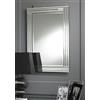 Chic Concept - Specchio da parete rettangolare in vetro trasparente, 120 x 80 cm