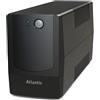 Atlantis OnePower PX1100, UPS Line Interactive 1100VA-550W, AVR (3 stadi), Onda PseudoSinusoidale, 4 prese IEC, 1 Batteria 12V 9Ah