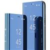 COTDINFOR Compatible with Xiaomi Mi 10T Lite 5G Custodia Trucco Specchio Sottile Clear View Cases Flip Cavalletto Pieghevole Custodia Paraurti Bumper Cover per Mi 10T Lite 5G Case Mirror Blue MX.