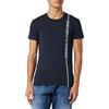 Emporio Armani Maglietta da Uomo con Logo Laterale T-Shirt, Blu Marino, M