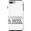 Vintage 2019 Anni Nascita Retro Ispirato Custodia per iPhone 7 Plus/8 Plus Retro Vintage Uomo Italiano Mito Leggenda Nascita Anno 2019
