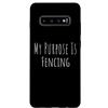 Fencing Club Custodia per Galaxy S10+ Vita di scherma