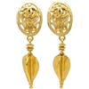CHANEL Pre-Owned - Orecchini a clip CC 1995 - Donna - placcatura in oro - Taglia unica