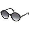 Tom Ford Occhiali da Sole NICOLETTE-02 FT 0602 BLACK/GREY SHADED 52/22/140 donna