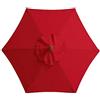 SUREN - Copertura di ricambio per ombrellone da 3m, con 6 costole, per esterni, per tavolo e mercato e per ombrellone di ricambio (solo baldacchino)