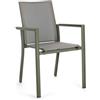Bizzotto Sedia Konnor con Braccioli Verde 0663358 di Bizzotto