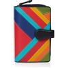 VISCONTI Portafoglio Donna Grande Vera Pelle con Sistema Antifurto RFID Porta Carte di Credito con Portamonete Borsellino Portafogli Porta Banconote - Multi Colore (CR20)