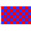 AZ FLAG Bandiera A Scacchi Rossi E Blu 150x90cm - Bandiera Scacchiera Rossa ED Azzurra 90 x 150 cm
