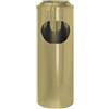 Posacenere Gettacarta Ottonato Con Coperchio A Rete - Diam. 20 Cm. Alt. 60 Cm. - Ottonato