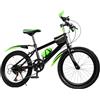 HINOPY Bicicletta per bambini da 20 pollici, 7 marce, mountain bike, per bambini, mountain bike, in acciaio al carbonio, Fully MTB per ragazzi, ragazze, donne e uomini