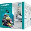 AQPET Acquario ReefBox 40 Completo di Schiumatoio Pompa FIltro in Vetro Modello Extrachiaro 40x40x40 cm 64 Litri, trasparente