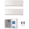 Haier Dual Split 7+7 Btu Flexis Plus Bianco WiFi 2.0+2.0 kW 2U40S2SM1FA AS20S2SF1FA-MW3 AS20S2SF1FA-MW3 Condizionatore R-32