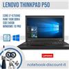 Lenovo ThinkPad P50 Core i7-6700HQ Ram 16gb SSD 240gb Win10 Notebook 15,6"