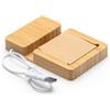 Hub USB C e micro USB multifunzione in bamboo personalizzato Roly Mariel personalizzate o neutre
