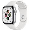 Apple Watch SE Alluminio 44 mm (2020) | WiFi + Cellular | argento | Cinturino Sport bianco